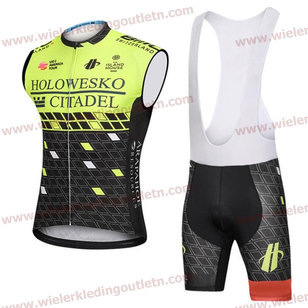 2018 HOLOWESKO CITADEL Wielerkleding Set Wielershirt Mouwloze+Fiets Koersbroek A2018897