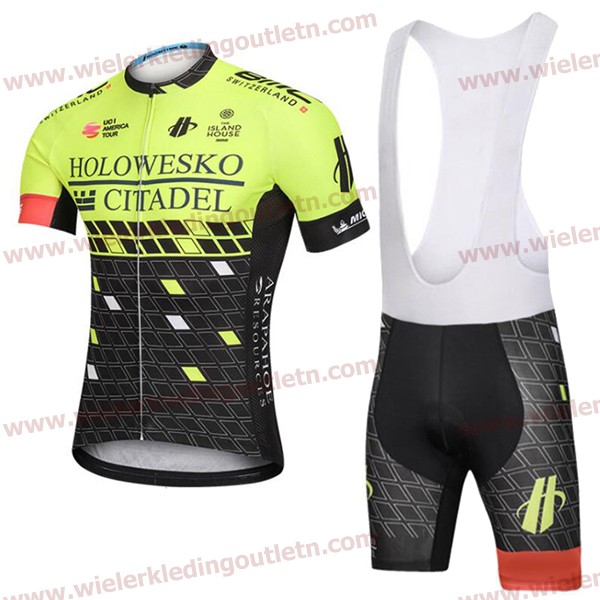 2018 HOLOWESKO CITADEL Wielerkleding Set Wielershirt Korte Mouw+Fiets Koersbroek A2018896