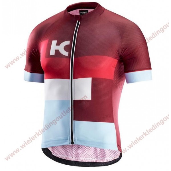 2018 Katusha Superlight rood Wielershirt korte mouw 18C10226