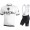 BIANCHI MILANO New Pride white Fietskleding Set Fietsshirt Korte Mouw+Korte fietsbroeken Bib 190224088