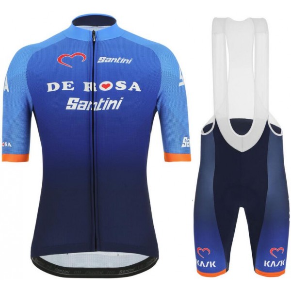 De Rosa 2019 Fietskleding Set Fietsshirt Korte Mouw+Korte fietsbroeken Bib 19040709