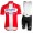 Deceuninck-Quick Step Danish Champion 2019 Fietskleding Set Fietsshirt Korte Mouw+Korte fietsbroeken Bib 19040772