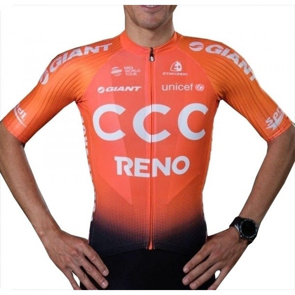 CCC Team Reno Orange 2019 Fietsshirt korte mouw 190224103