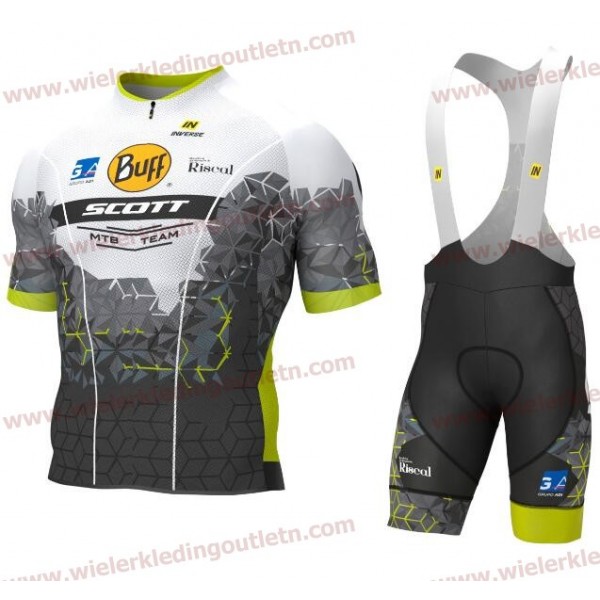 BUFF SCOTT 2018 Wielerkleding Set Wielershirt Korte Mouw+Fiets Koersbroek 1120w