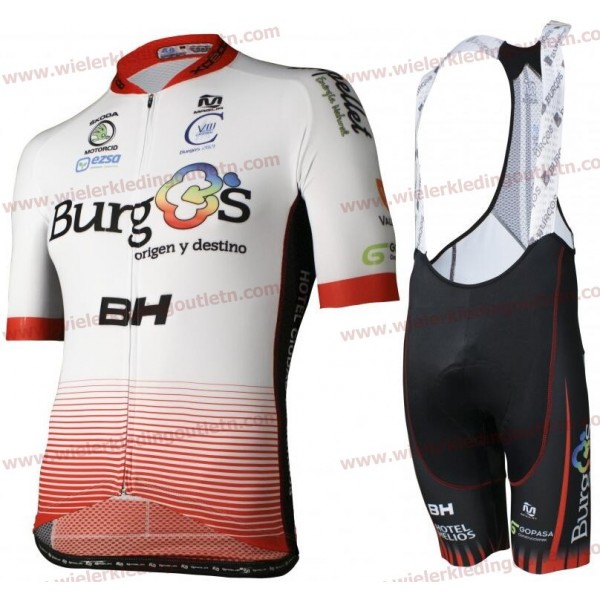 Burgos BH Pro Team 2018 Wielerkleding Set Wielershirt korte mouwen+Fiets Koersbroek D119