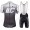 Cipollini Shading wit Zwart Wielerkleding Set Fietsshirt Korte Mouw+Fiets Koersbroek 18C10305