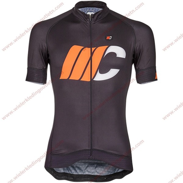 Cipollini Prestige Zwart oranje Wielershirt korte mouw 18C10299