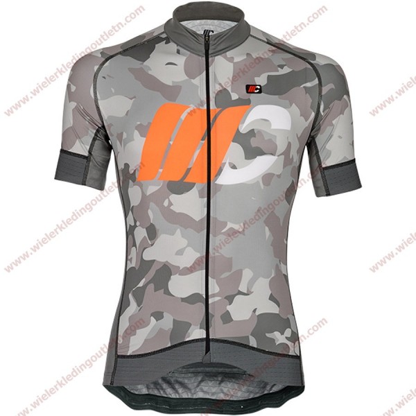 Cipollini Prestige Camo Grijs oranje Wielershirt korte mouw 18C10292