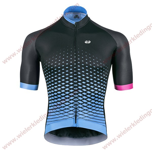 GSG Giessegi blauw roze Wielershirt korte mouwen FEDAIA 03324 18B521041