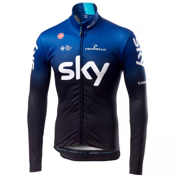 TEAM SKY 2019 Thermal Fietsshirt lange mouw 190224045