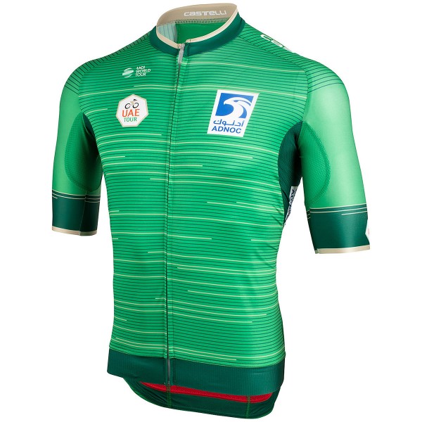 UAE Tour 2019 Green Fietsshirt korte mouw 190224024