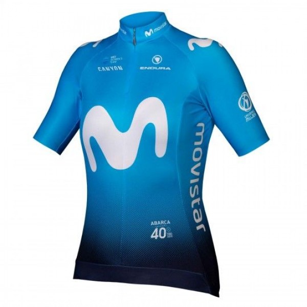 MOVISTAR 2019 Dames Fietsshirt korte mouw 19040787