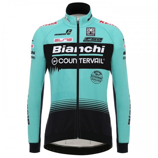 2018 Profteam Bianchi Countervail Wielershirts lange mouw 3NYd2