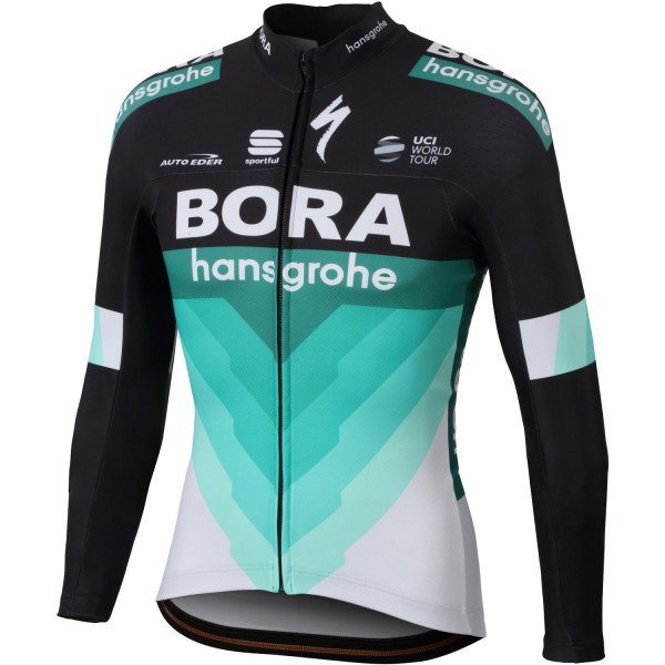 2018 Profteam Bora Hansgrohe zwart Wielershirts lange mouw 5bak9