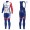 2018 Profteam FDJ wit winterset Wielerkleding Set Wielershirts lange mouw+fietsbroek lang met zeem XEeBJ