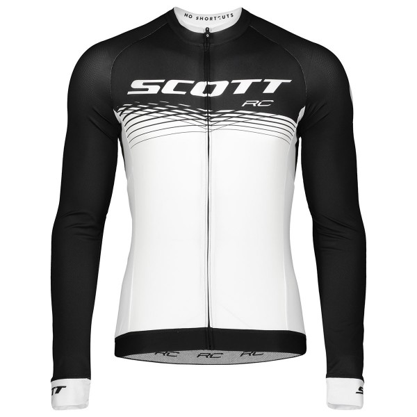 2019 Scott-RC PRO zwart-wit Wielershirts lange mouw OanhQ