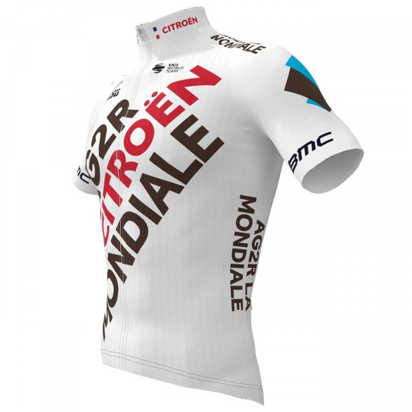 AG2R Citroen 2022 wielershirt korte mouw (lange rits) professioneel wielerteam