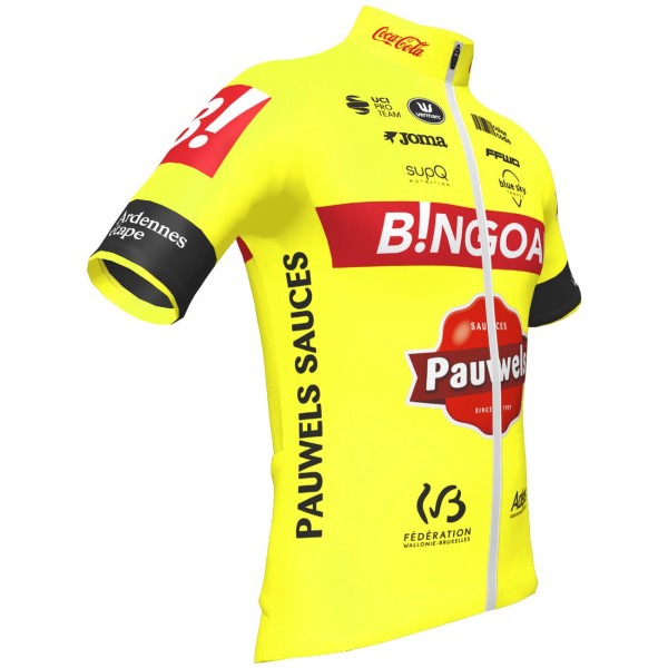 Bingoal Pauwels Sauces WB 2022 korte mouw wielershirt professioneel wielerteam