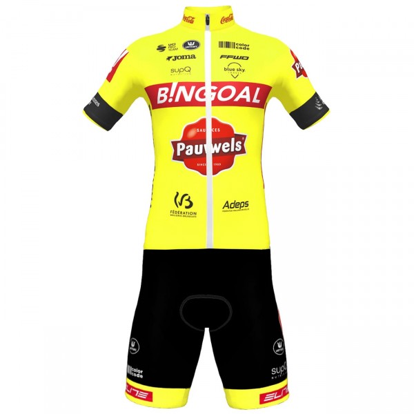 Bingoal Pauwels Sauces WB 2022 korte mouw wielershirt professioneel wielerteam