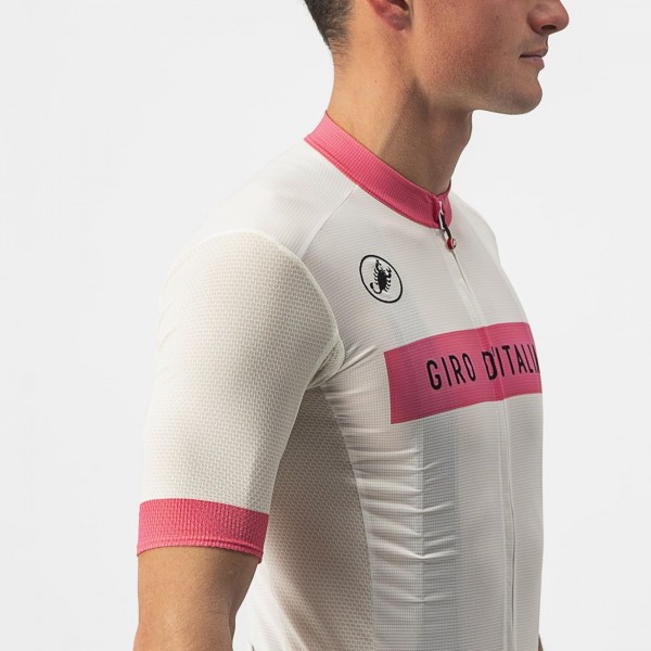 Giro d'Italia 2023 FUORI-MAGLIA BIANCO fietsshirt met korte mouwen