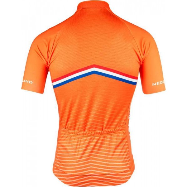 NEDERLAND 2022 wielershirt korte mouw (lange rits) nationale wielerploeg