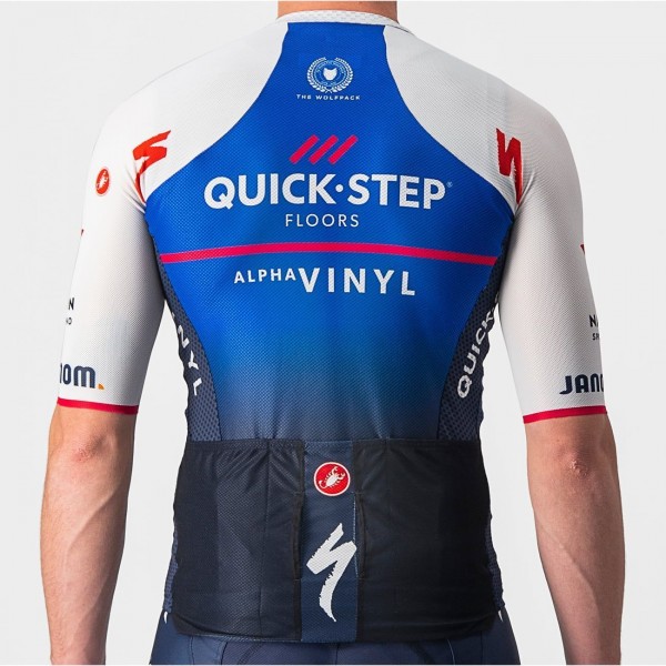 Quick Step Alpha Vinyl 2022 CLIMBER'S 3.1 wielershirt korte mouw (lange rits) professioneel wielerteam