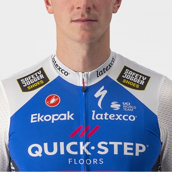 Quick Step Alpha Vinyl 2022 Competizione wielershirt met korte mouwen professioneel wielerteam