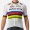 Quick Step Alpha Vinyl Road Wereldkampioen Rainbow Jersey 2022 Competizione wielershirt met korte mouwen professioneel wielerteam