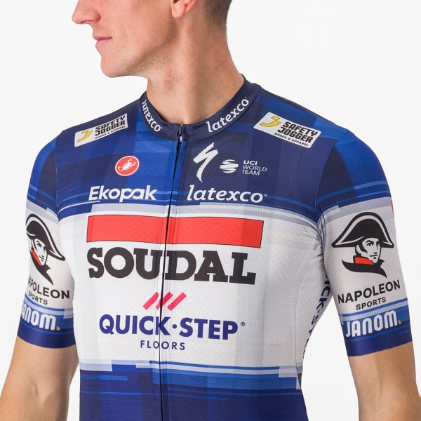 Soudal Quick-Step 2023 Competizione fietsshirt met korte mouwen professioneel wielerteam