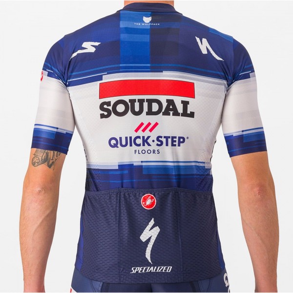 Soudal Quick-Step 2023 Set (Cometizione wielertrui + Competizione koersbroek) professionele wielerploeg