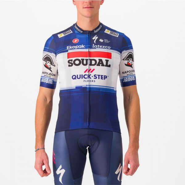 Soudal Quick-Step 2023 Competizione fietsshirt met korte mouwen professioneel wielerteam