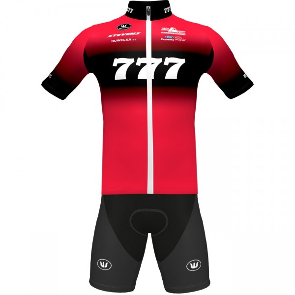 Team 777 2023 fietsbroek met bretels professioneel wielerteam