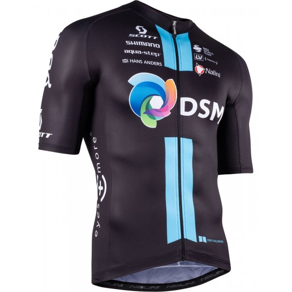 Team DSM 2022 wielershirt korte mouw professioneel wielerteam