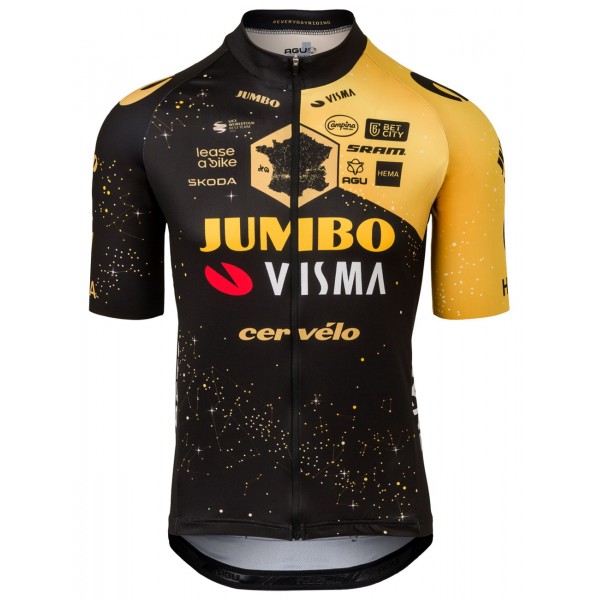 TEAM JUMBO-VISMA Tour de France Editie 2023 set (jersey + koersbroek) professionele wielerploeg