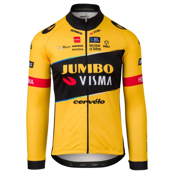 TEAM JUMBO-VISMA 2023 wielershirt met lange mouwen professioneel wielerteam