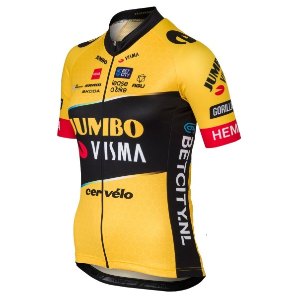 TEAM JUMBO-VISMA 2023 dames wielershirt met korte mouwen professioneel wielerteam