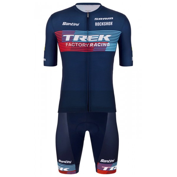 Trek Factory Racing XC 2023 fietsbroek met bretels lang professioneel wielerteam