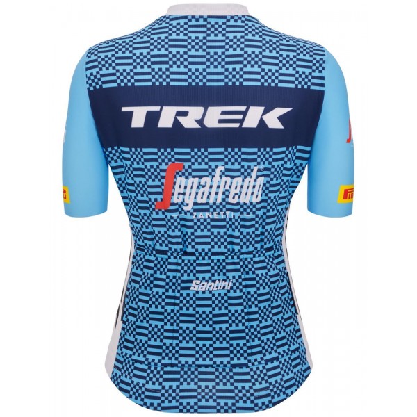 TREK-SEGAFREDO damesteam 2023 fietsset (jersey lange rits + fietsbroek) professioneel wielerteam